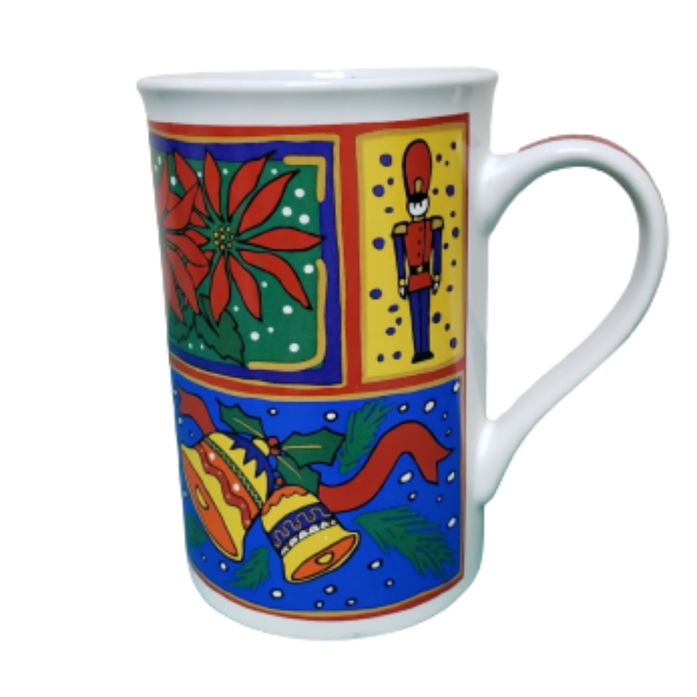 VINTAGE Christmas mug Fire Works Designs